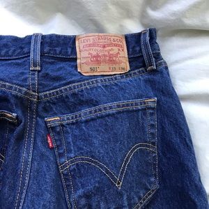 Vintage Levi’s 501 Dark Wash Straight Leg